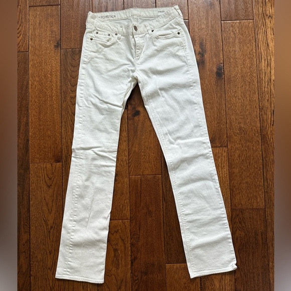 J. Crew Denim - J. Crew White Straight-Leg Jeans Size 28R